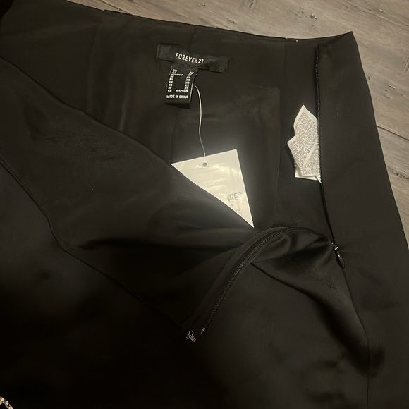 Rhinestone fringe mini skirt NWT - Picture 3 of 5